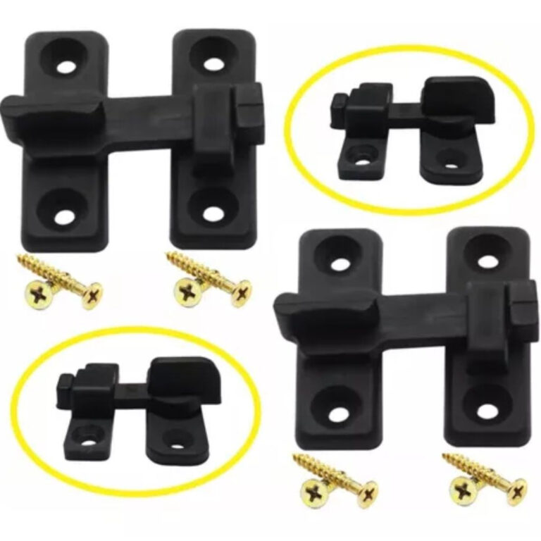 2x Fecho Trinco Tramela Bico Virado para portas e 