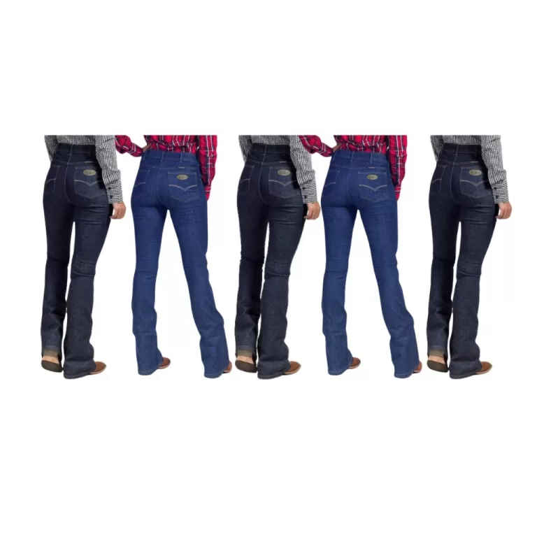 Kit com 5 Calças Jeans Country Feminina Marca Est