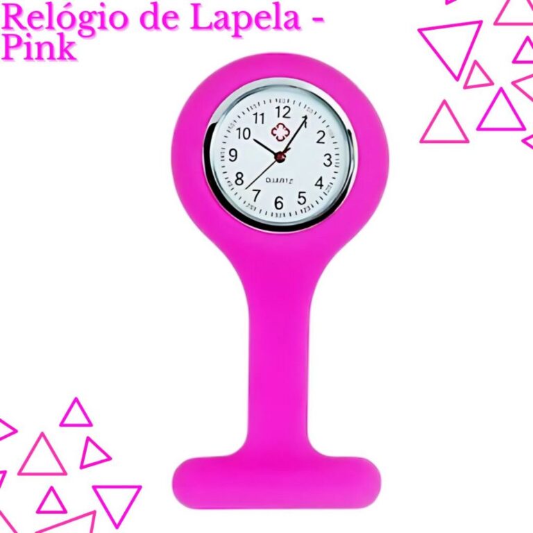 Relógio de Lapela para Enfermagem de Fixar no Jal