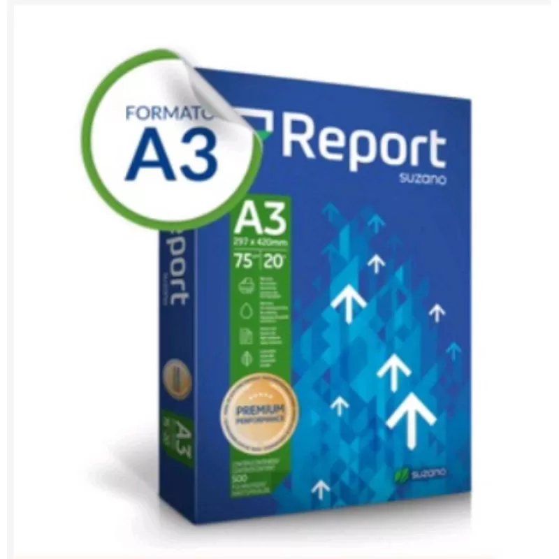 Papel Sulfite A3 Report Premium Branco 75g 500 Folhas