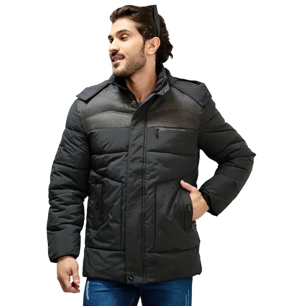 JAQUETA BOBOJACO FORRADA COM PELOS POR DENTRO –  CAPUZ REMOVIVÉL – FECHAMENTO DE ZIPER E IMPERMEAVÉL