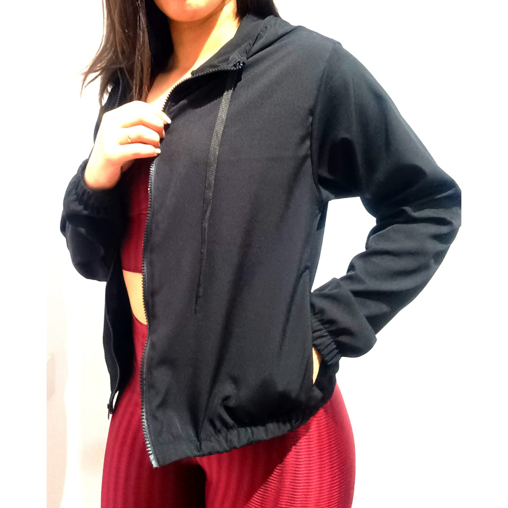 Jaqueta Corta vento feminina treino academia impermeável