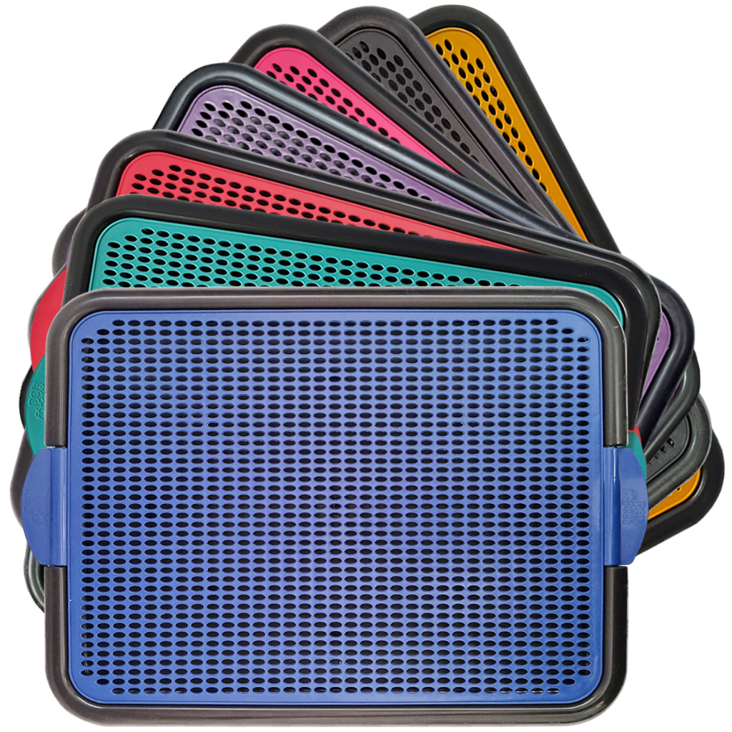 Tapete Higiênico Higiene Sanitário Canino Toalete 2 Camadas Cães Pipi Dog Xixi Educador Plástico