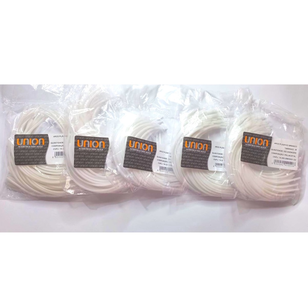 Arco Plástico Para Sutiã Com 60 Unidades Do Pp Ao Gg