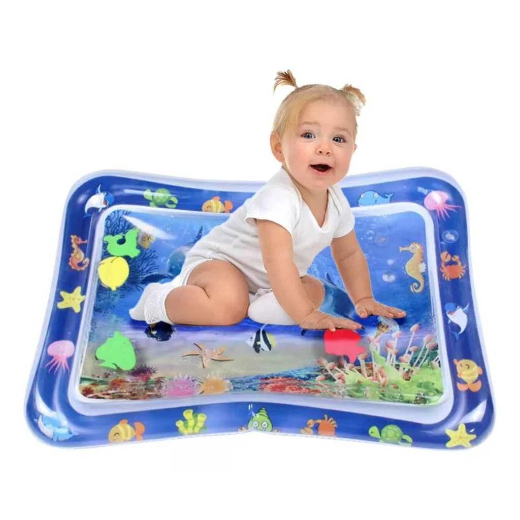 Tapete Infantil Bebê Inflável Água Atividades Sensorial Almofada Tapete de Água