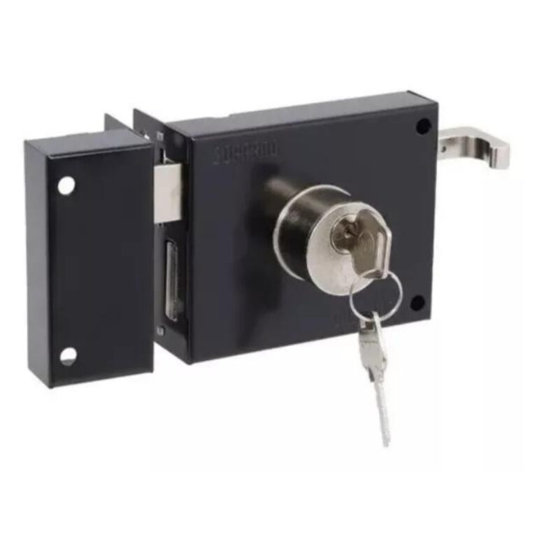 Fechadura De Portao Sobrepor Soprano 231 Inox Pret
