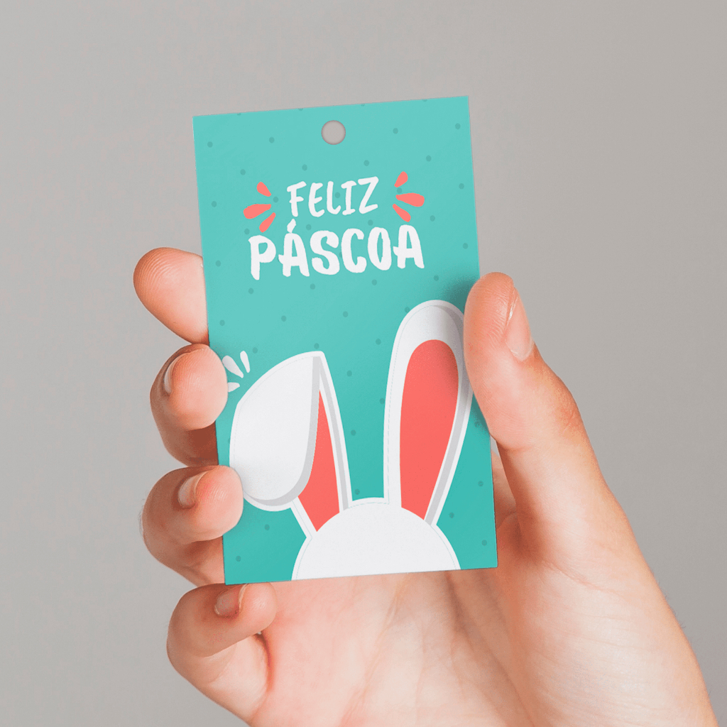 25 Unidades Tag de Páscoa, etiqueta para lojas, empresas, artesanato, presente – Cartão de Páscoa