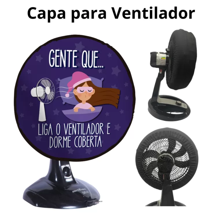 Capa Para Ventilador Proteção Contra Pó Estampa