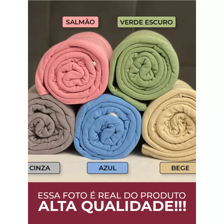 CAPA DE COLCHÃO -100% ALGODÃO F/30 COM ZIPER  **