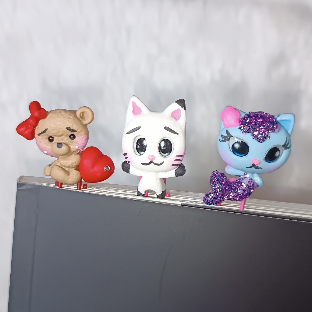 Clips Personalizados Fofuras – Marcadores de Página – Biscuit – 3 unidades