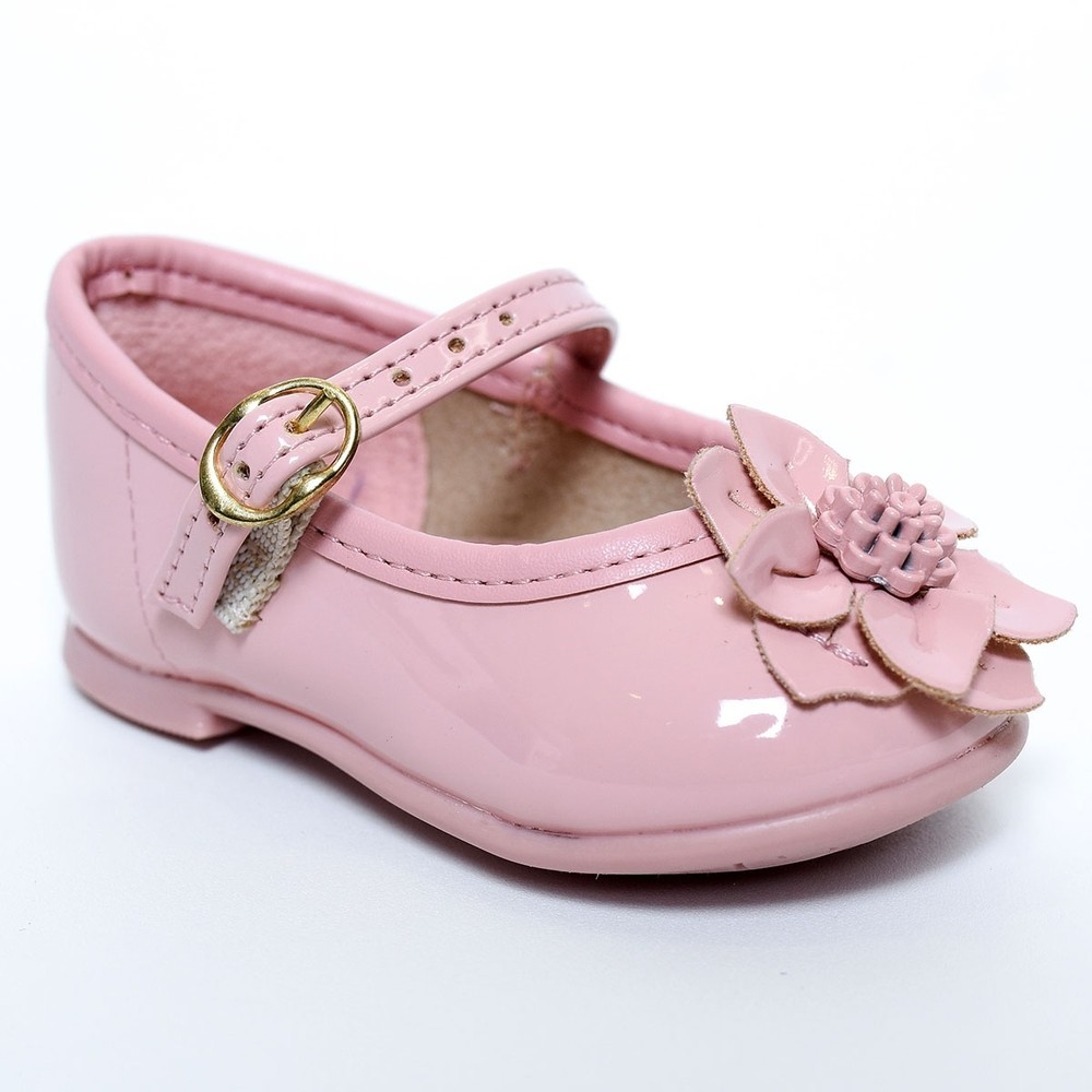 Sapatilha Boneca Molekinha Flor Baby – Rosa