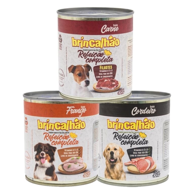 Kit Patê Ração para Cães Adultos e Filhotes Re