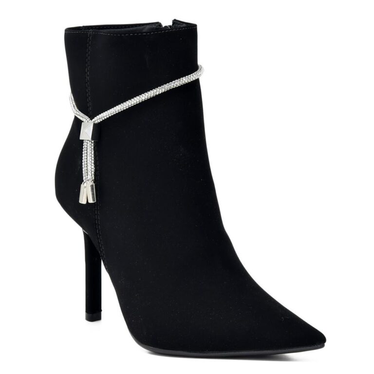 Bota Via Marte Nobuck Cano Curto Salto Alto –