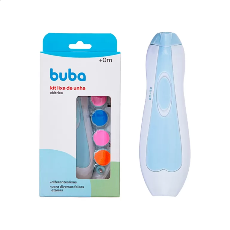 Kit Manicure Bebe Lixa Elétrica Cuidados Pra Higi