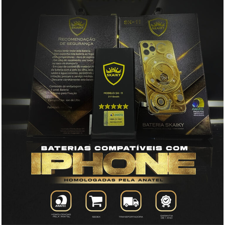 Bateria Premium Compatível Para IOS IPhones Certi