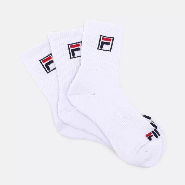 Kit Meia Fila Cano Alto C/ 3 Pares – Branco
