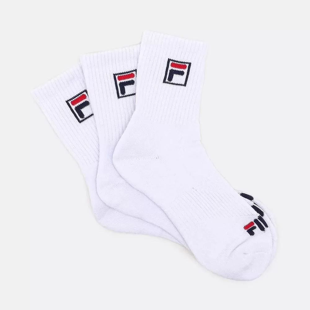 Kit Meia Fila Cano Alto C/ 3 Pares – Branco