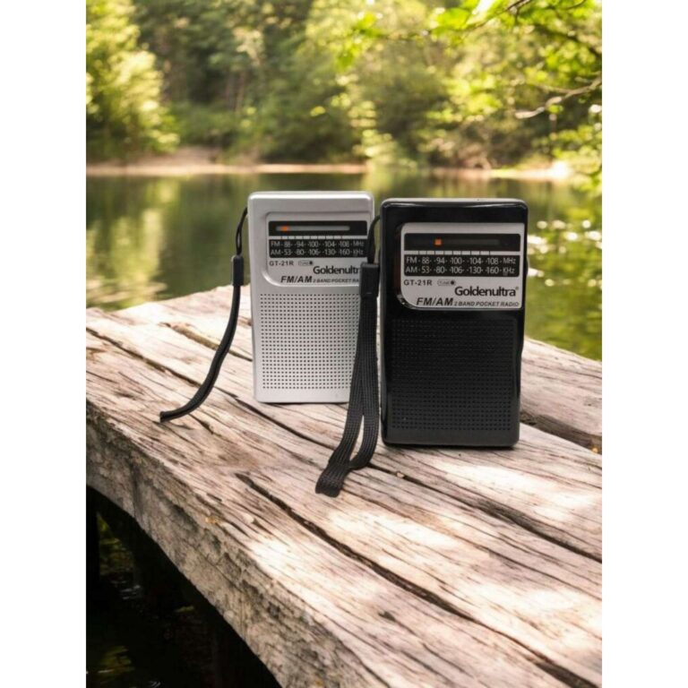 Rádio Portátil De Bolso AM FM A Bateria Recarreg