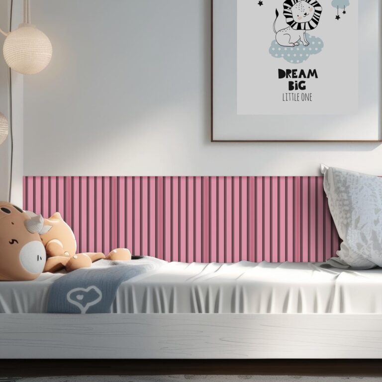 KIT 5 Placas Cabeceira Estofada Ripada Cama Box So