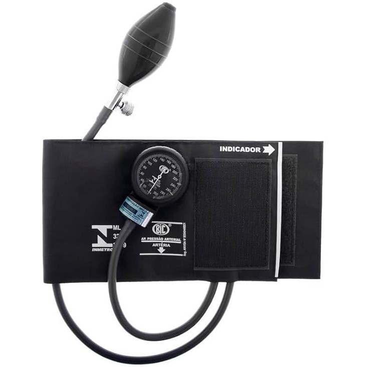 APARELHO PRESSAO COM ESTETOSCOPIO BRIM METAL PRETO
