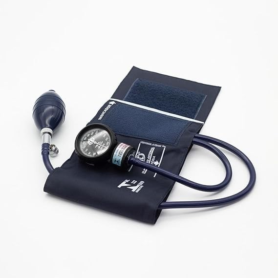 APARELHO PRESSAO COM ESTETOSCOPIO BRIM METAL AZUL