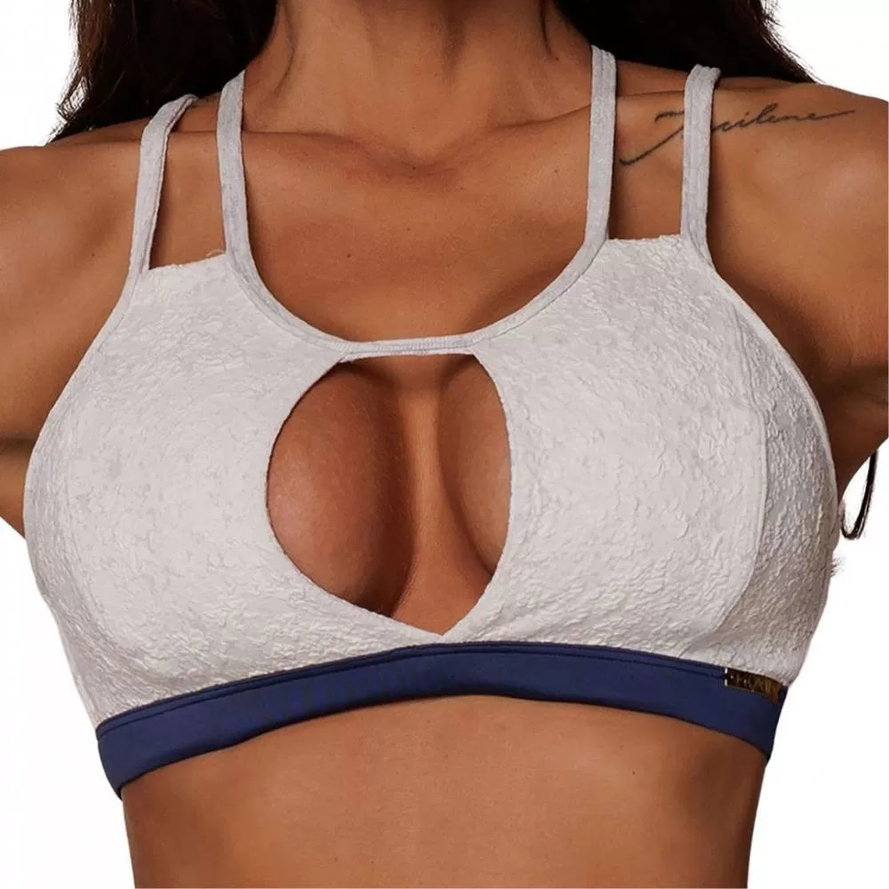 Top Florenca Jacquard Nautico Branco Moving