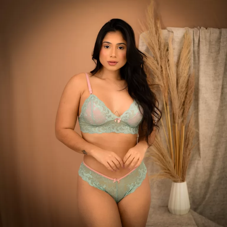 Kit 5 Conjunto de Lingerie Calcinha e Sutiã Sensu