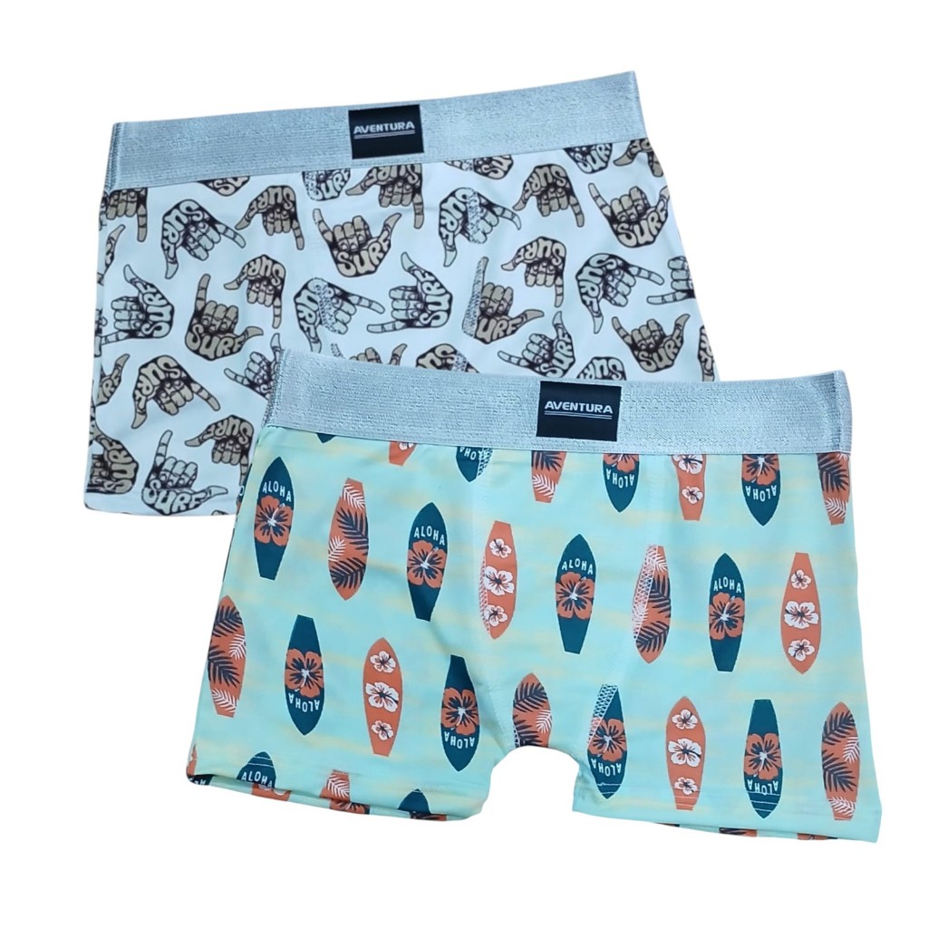 Kit 1 à 5 Cueca Boxer Infantil Estampada Confortável Respirável Tecido Leve Barata Dia a Dia Fresca