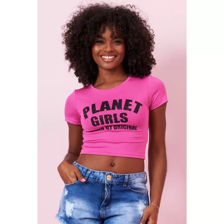 Cropped Feminino 1997 Planet Girls Rosa