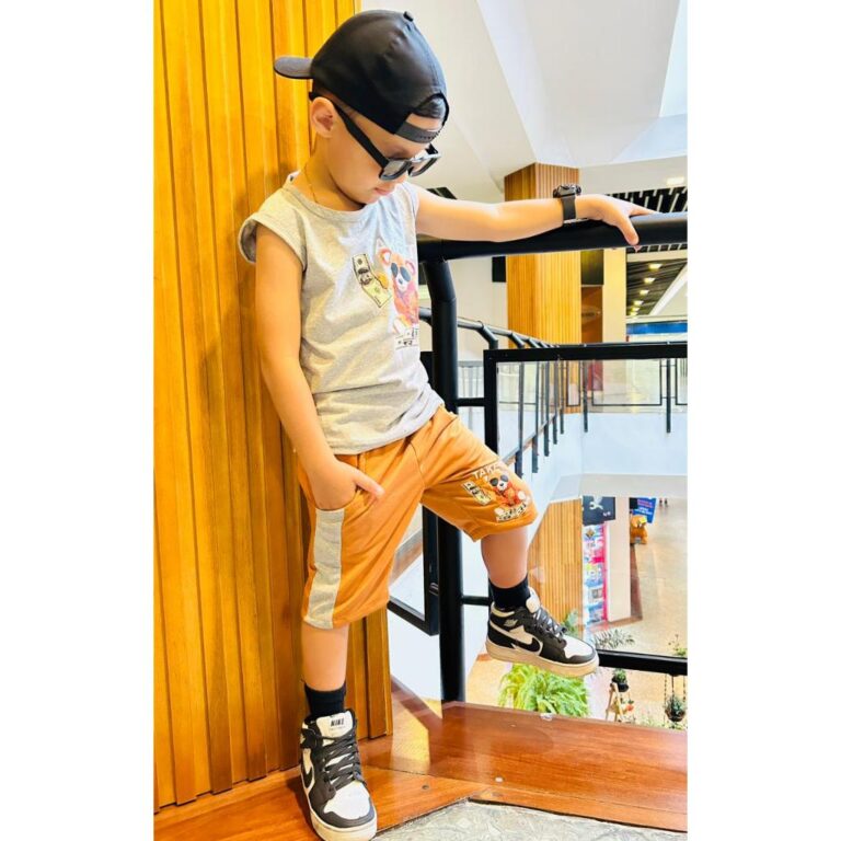 Conjunto Infantil menino kit camiseta e bermuda 2 