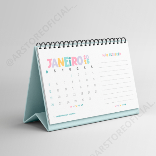 MODELO 2025 – CALENDÁRIO A6 DE MESA