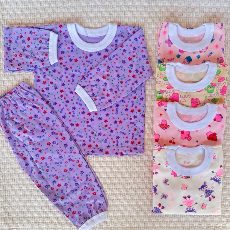 Pijama Infantil de Menina manga longa 100% Algodã
