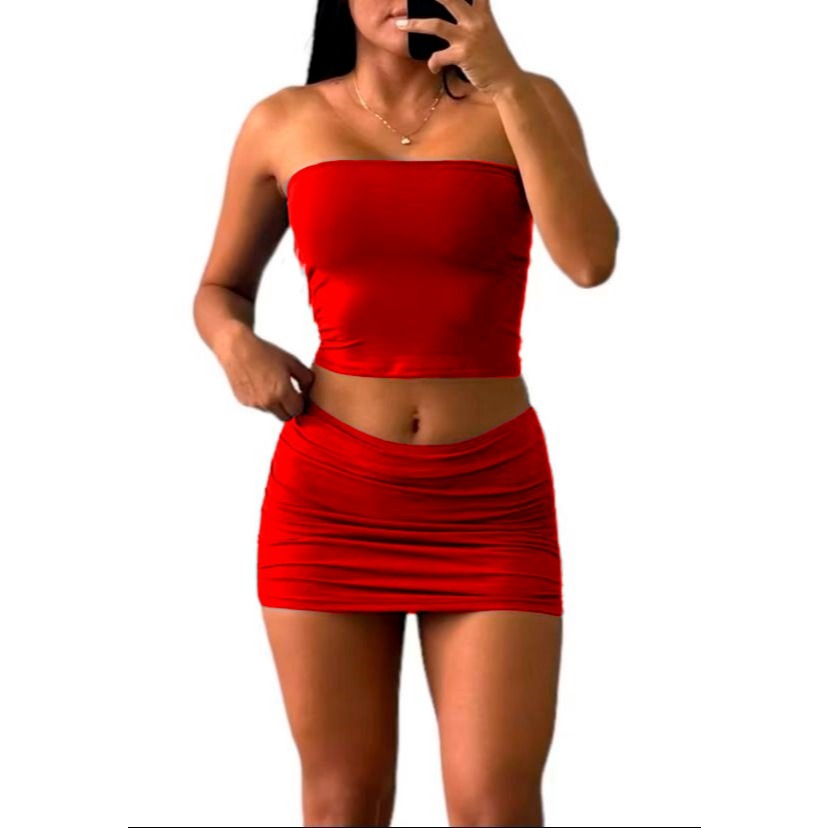 Conjunto Top Faixa E Saia