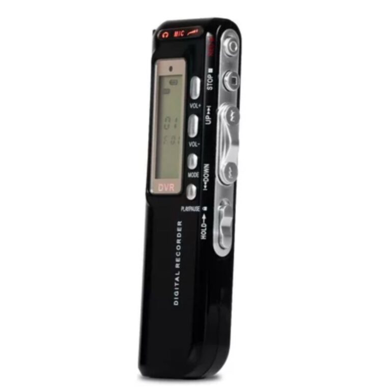 Mini Gravador Digital Portatil Cor Preto
