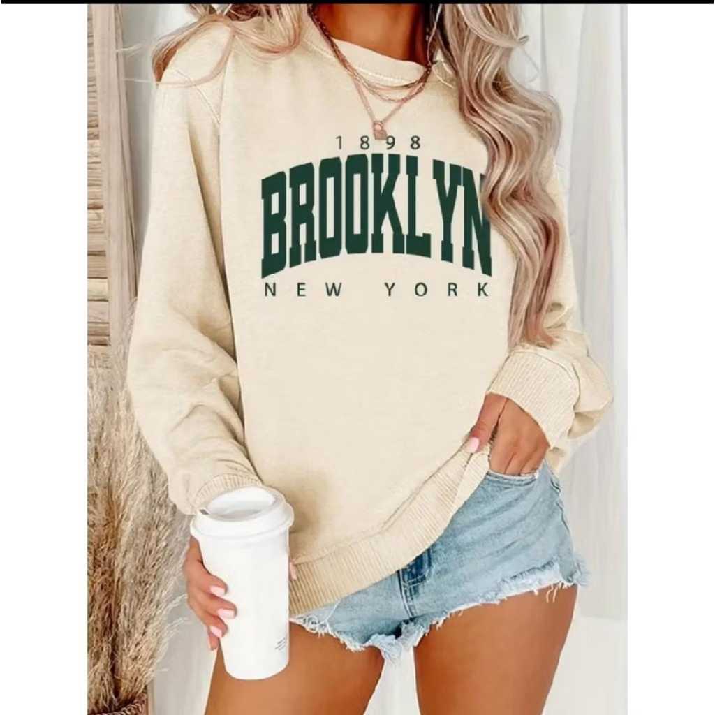 Blusa de Frio Para Presente Natal Moletom Básico Estampado