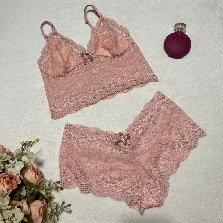 Conjunto Espera Marido Renda Calesson Cropped Conf