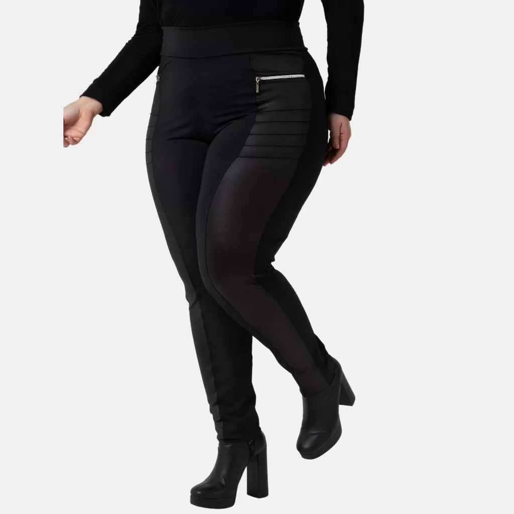 Calça Plus Size Montaria Feminina Com Detalhe Zíper 103809-A