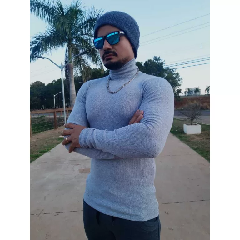 Cacharrel Gola Alta Unissex Canelada em Algodão  