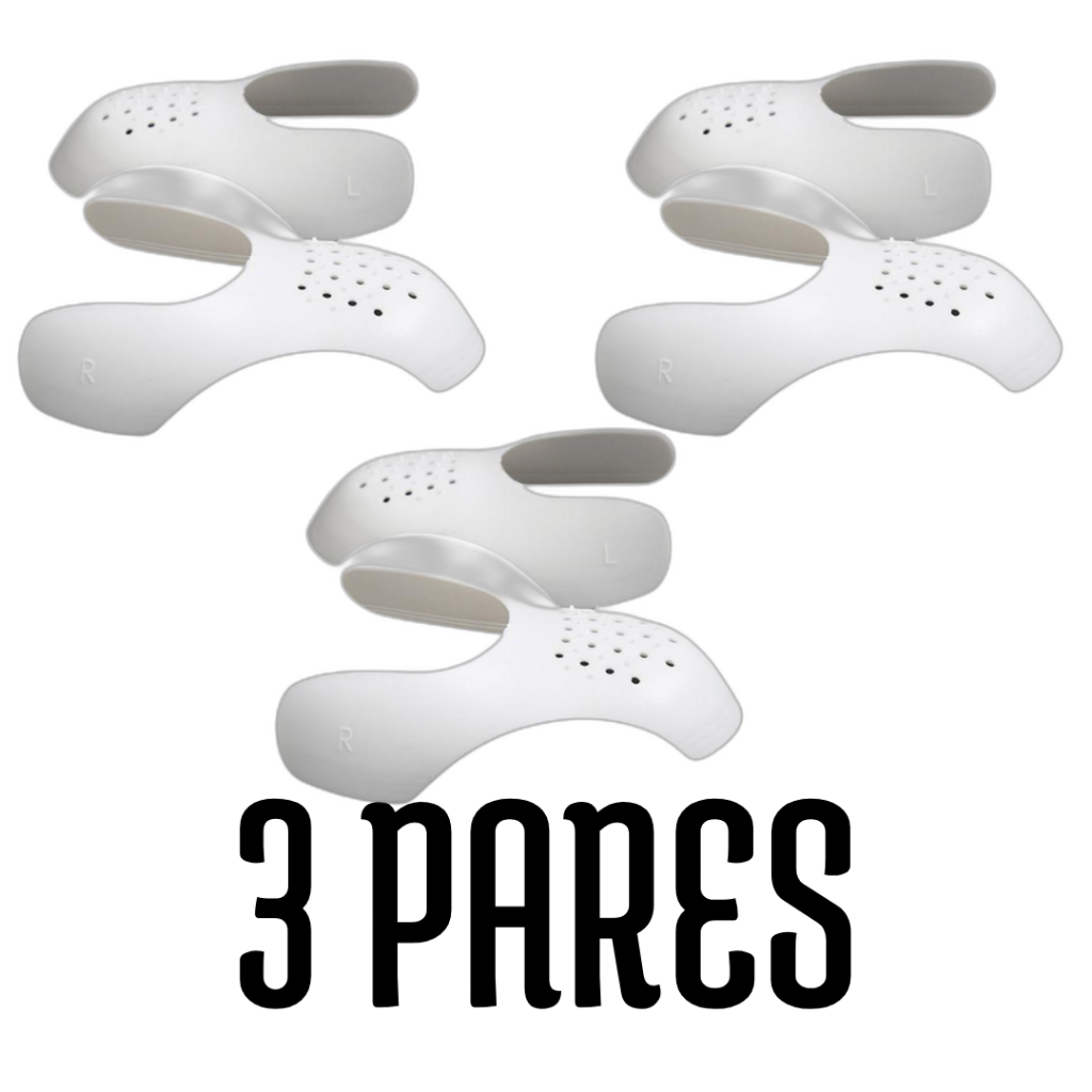Kit 1/2/3 Pares de Anti Crease Sneaker Protetor P/ Toebox | Evita Dobras e Rachaduras | Toebox Ajust
