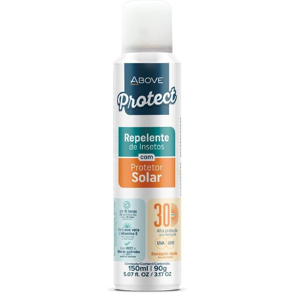 Repelente De Insetos Com Protetor Solar Fps30 150ml Above
