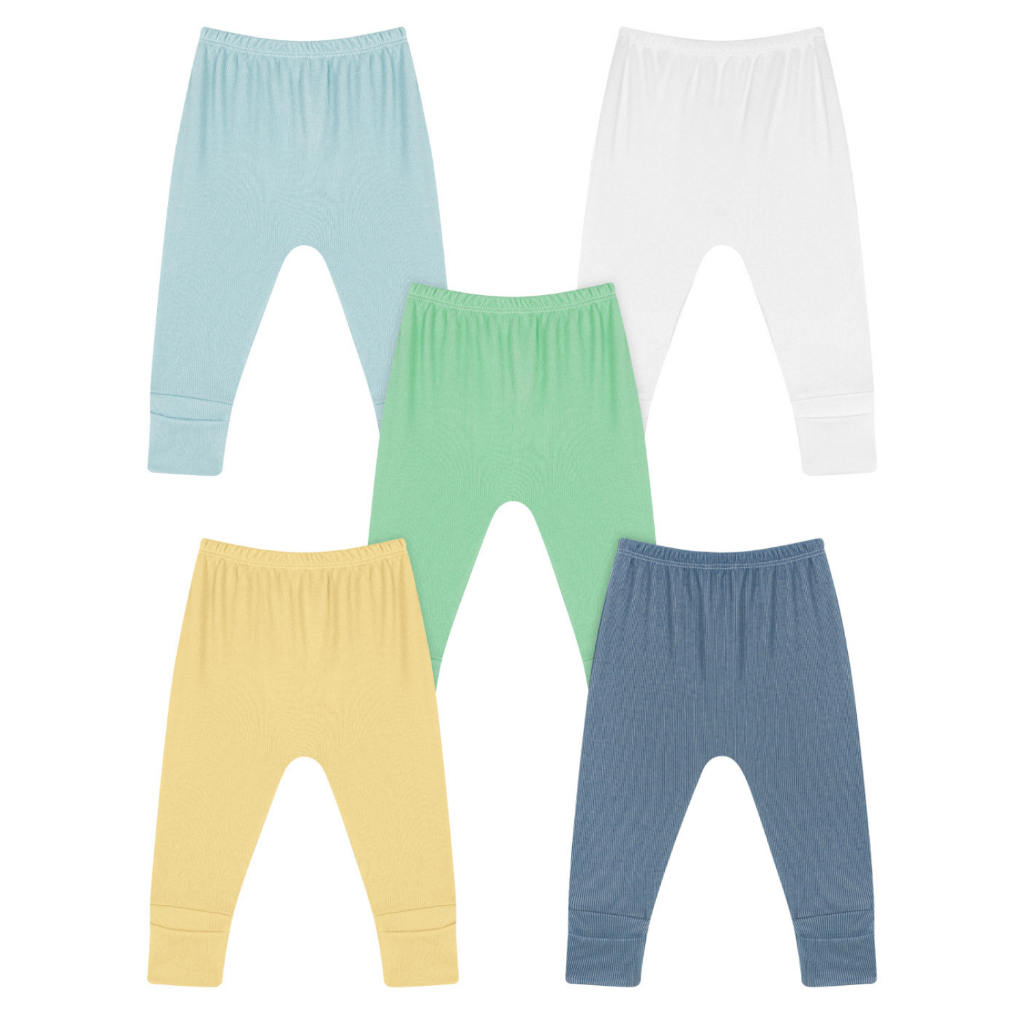Kit 5 Calças Canelada infantil Menino bebê Dia a Dia