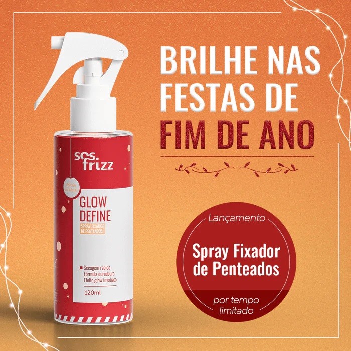 Glow Define – Spray fixador iluminador 120ml