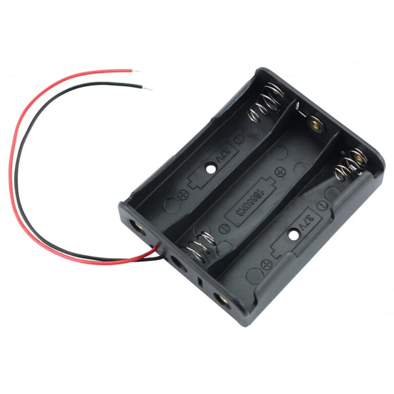 Suporte Case Para 3s Baterias 18650 12.6v Com Mola