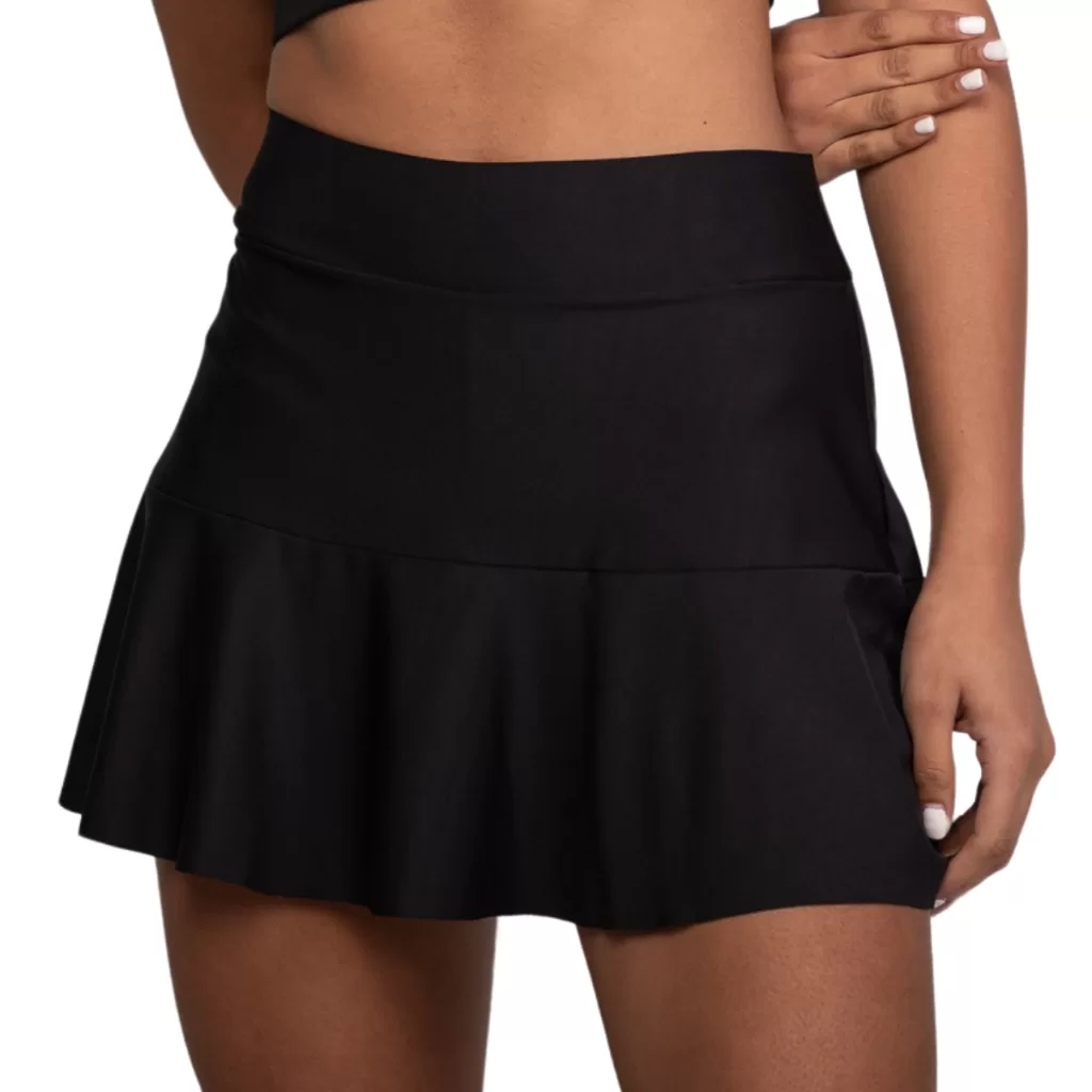 Short Saia Fitness Feminino Com Shorts Interno Poliéster Academia Beach Tênis