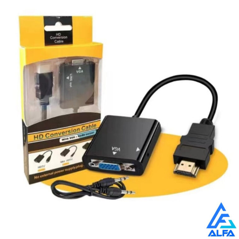 Cabo Adaptador Conversor HD MI Para Vga Com Saída