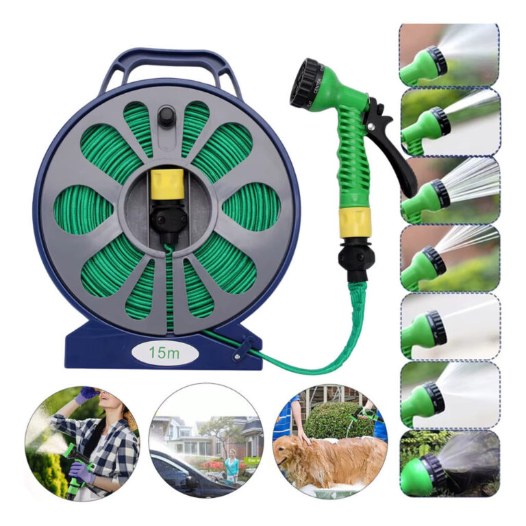 Mangueira Retrátil Reforçada Jardim De 15m 7 Sa�