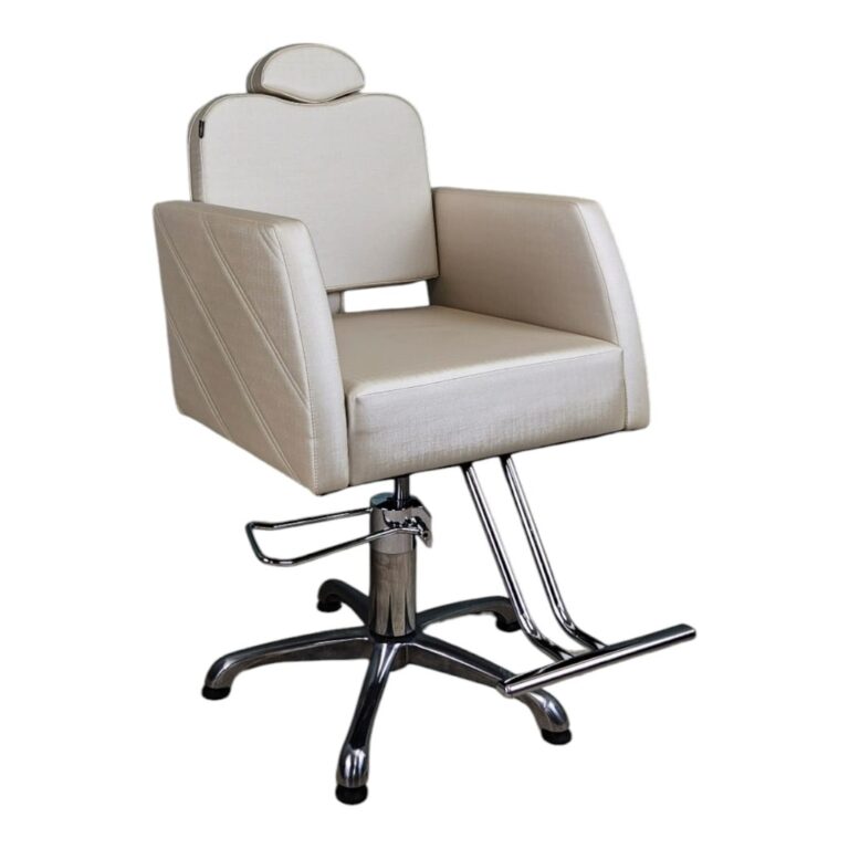 Cadeira Nexus Fixa Salão De Beleza Bege Factor Ac