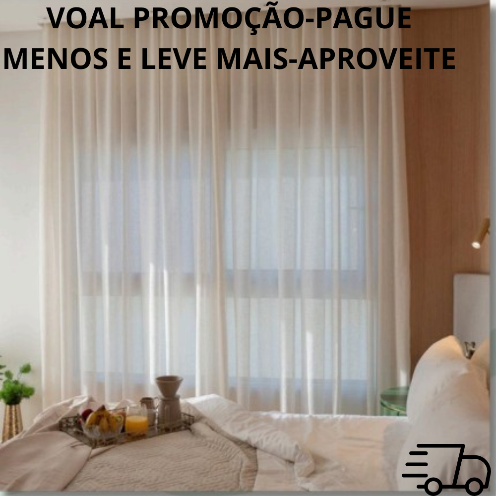 Voal Liso Premium Largura 3 Metros Varias Cores Cortina Decoração