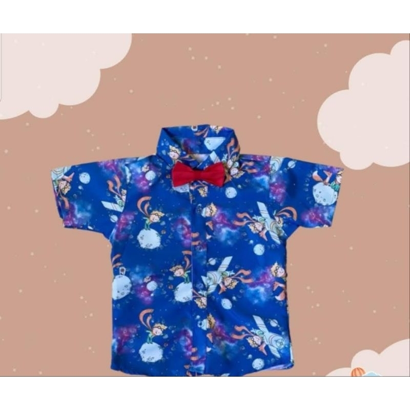 camisa social pequeno principe 3.4 anos