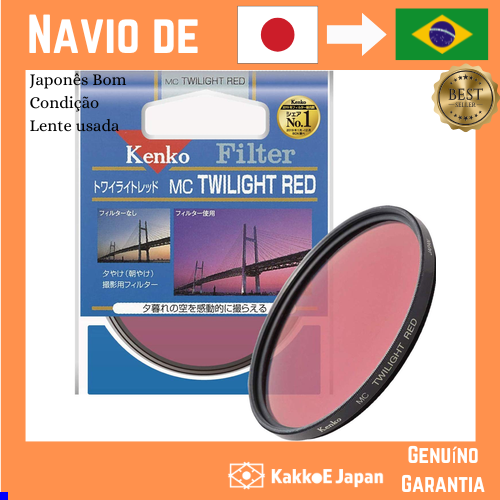 Filtro De Lente Kenko MC Crepúsculo Vermelho 52mm